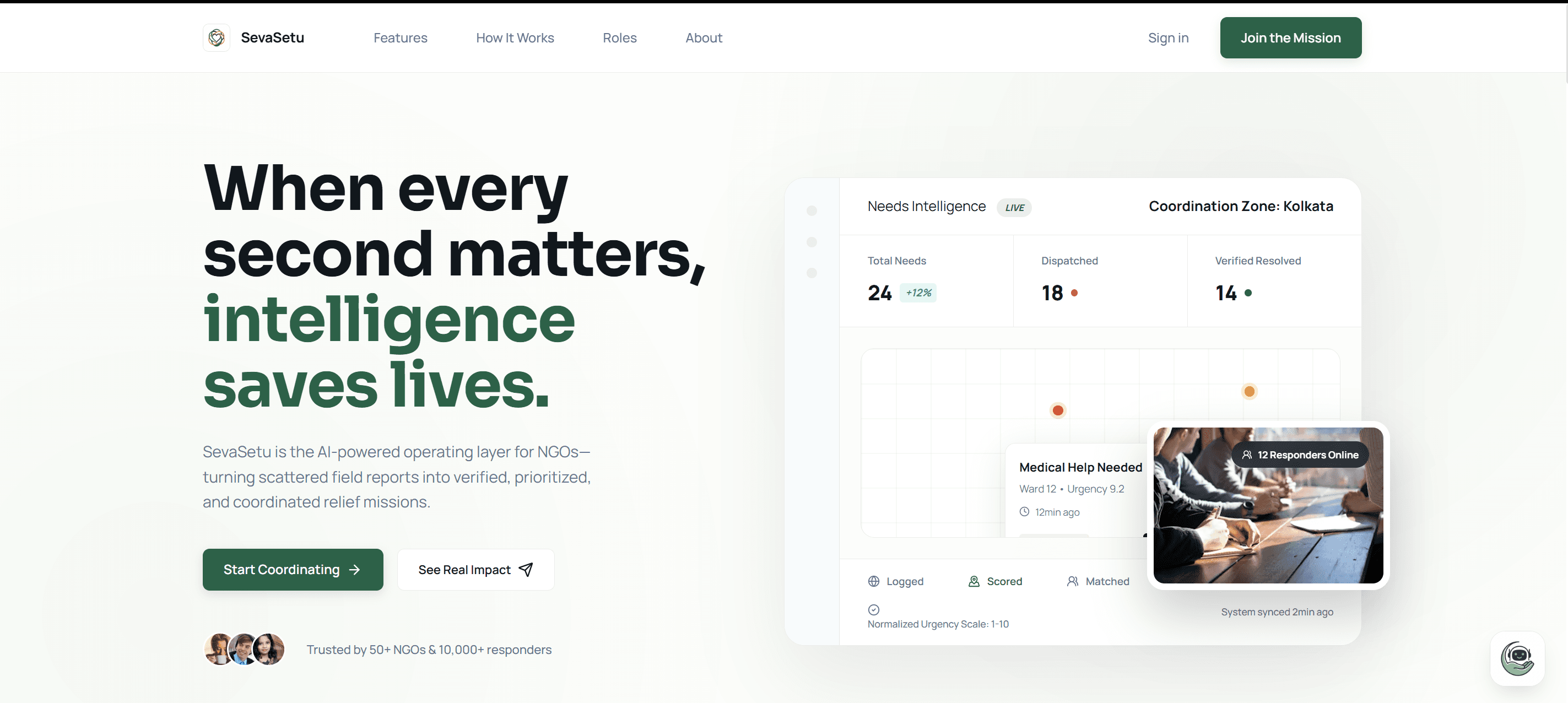 SevaSetu | AI Disaster Response Platform preview